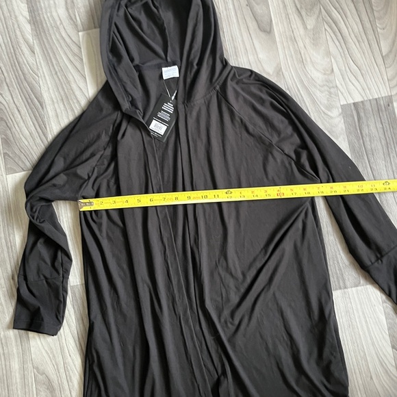 For kicks Black Hooded Long 3/4 Sleeve Cardigan - Picture 5 of 10
